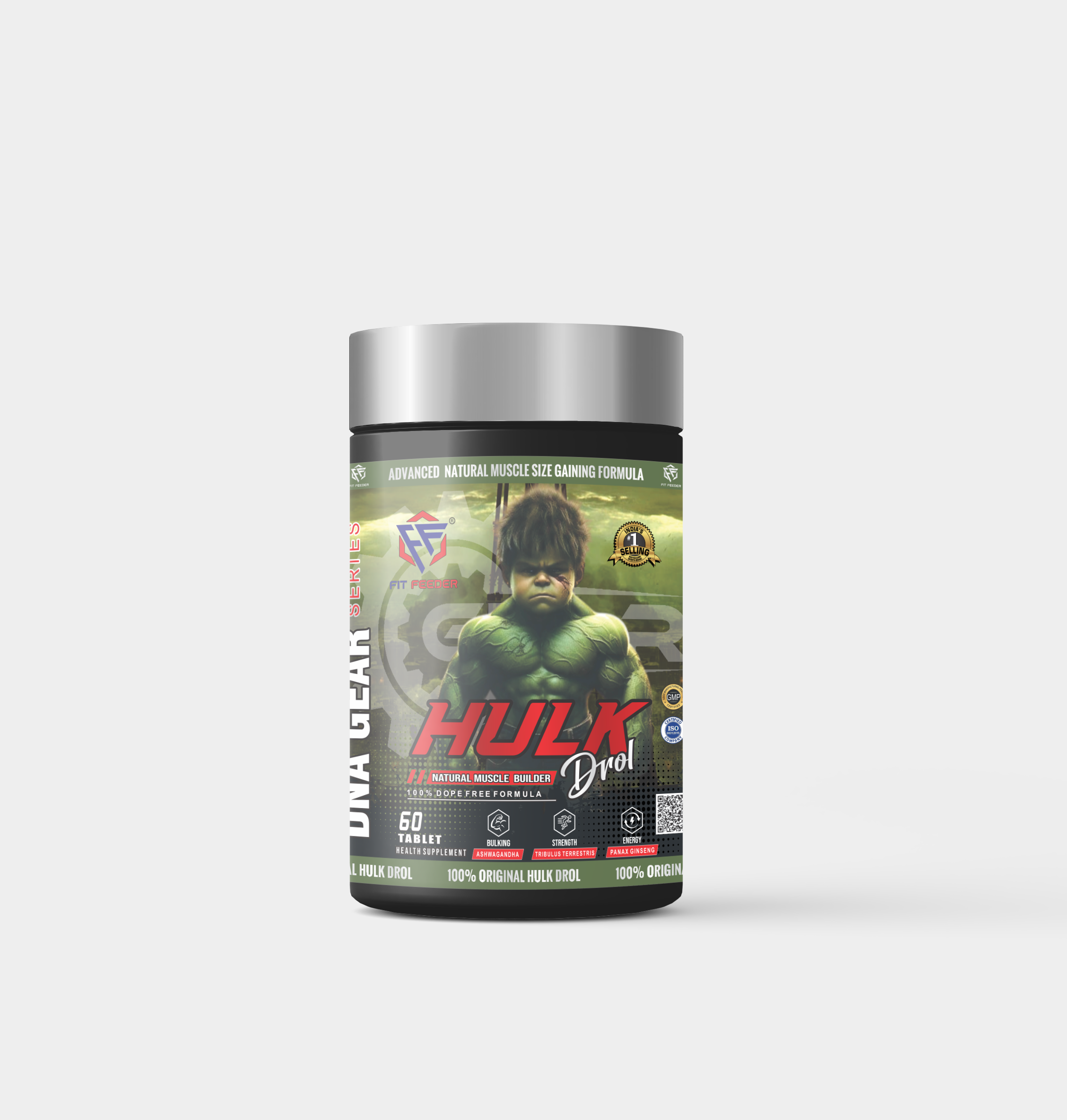 Hulk Drol Tablet Natural Size Gain Advanced Formula Fit Feeder