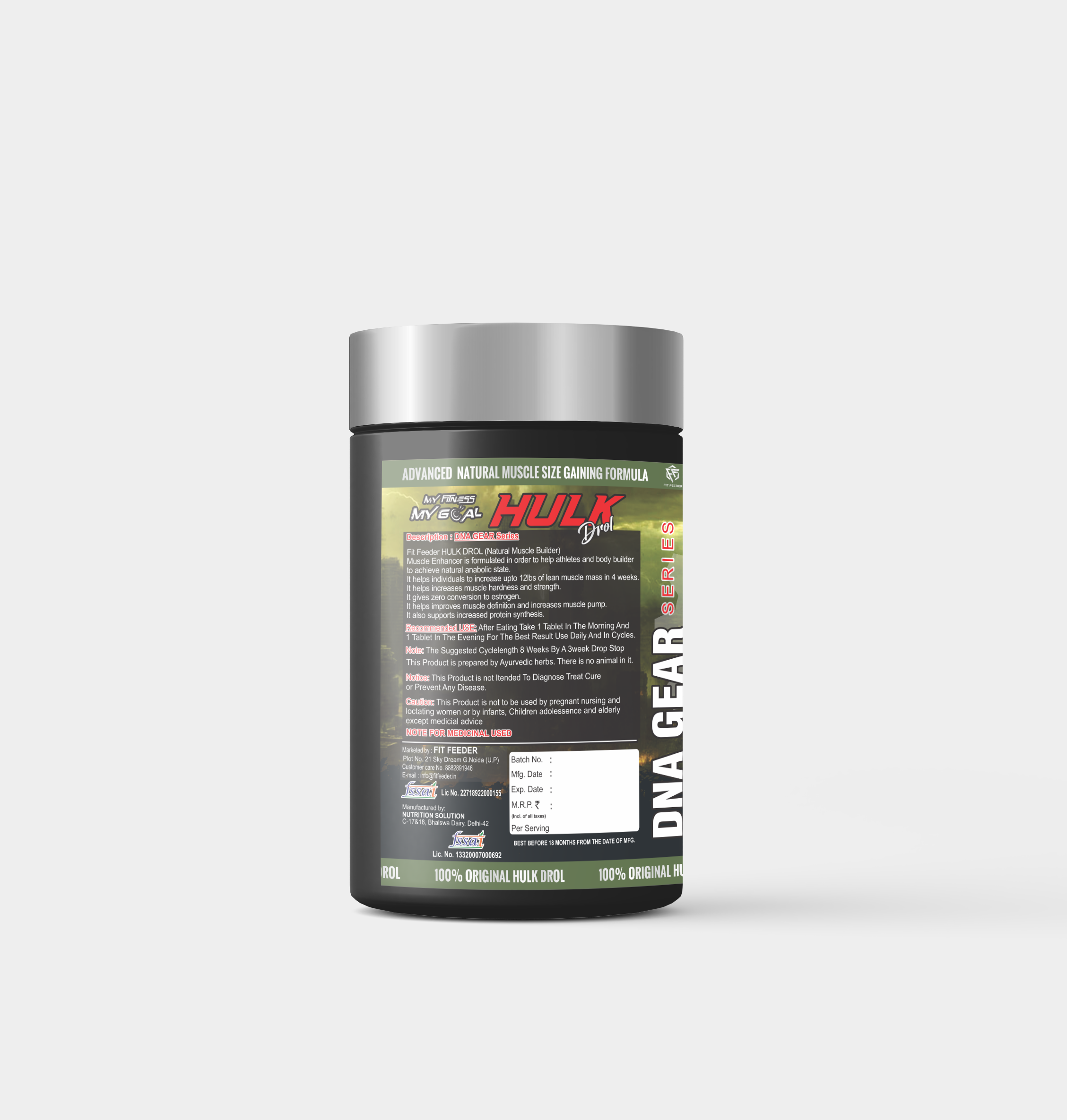 Hulk Drol Tablet Natural Size Gain Advanced Formula Fit Feeder - Image 2